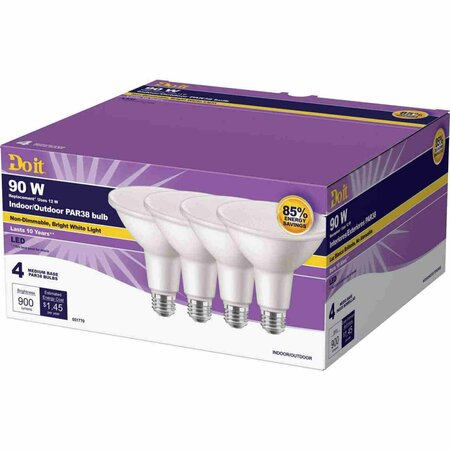 SIGNIFY 90w Par38bw Led Bulb, 4PK 361998